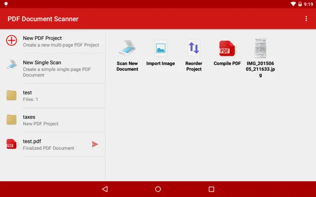 PDF Document Scanner android App screenshot 9